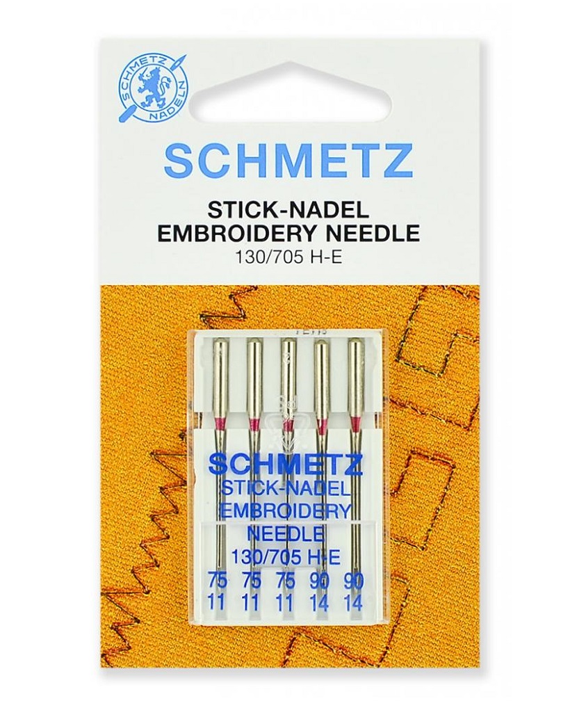 Иглы Schmetz для вышивки №90, 5 шт.